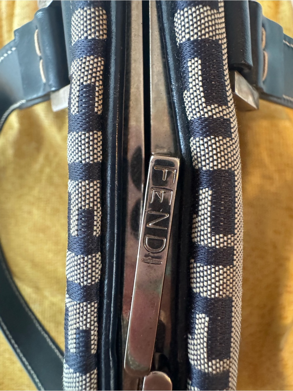 Fendi Black & Gray Zucca Shoulder Bag - Picture 9 of 14